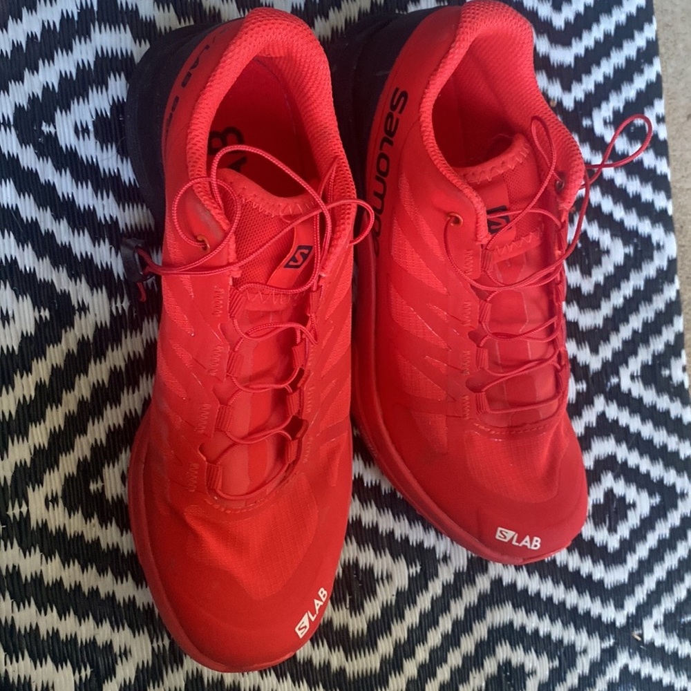 Salomon red/black s lab sense 6 soft ground